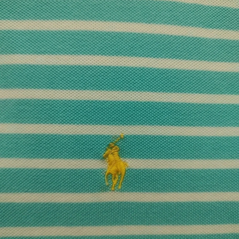 Ralph Lauren Men's‎ Polo Custom Fit XL Blue Striped Pullover